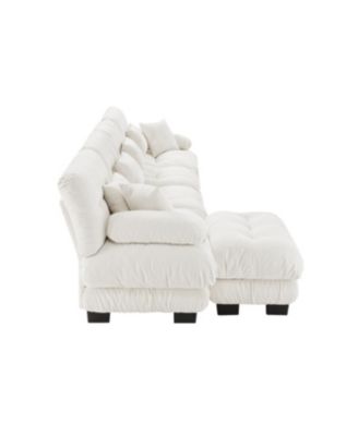 Streamdale Free Combination Modular Sectional Sofa, 4-Seater Comfy Cloud Couch, Chenille 