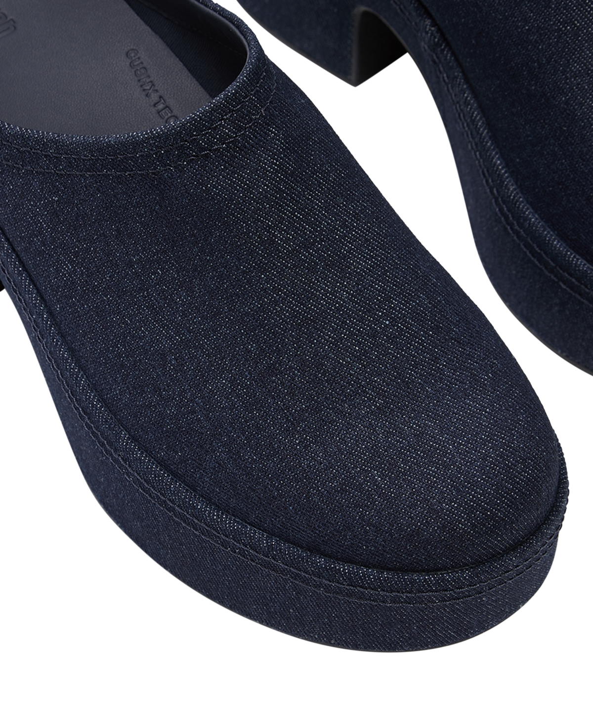 FitFlop Women's Platforms Denim Heeled Slip-On Mules