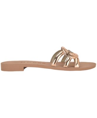 Women's Elyho Jellie Logo Cutout Flat Sandals