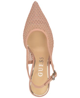 Women's Pandy Mesh Pointed Toe Slingback Stiletto Pumps