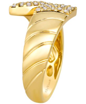 Nude Diamond Ring (0.30 ct. t.w.) in 14k Honey Gold