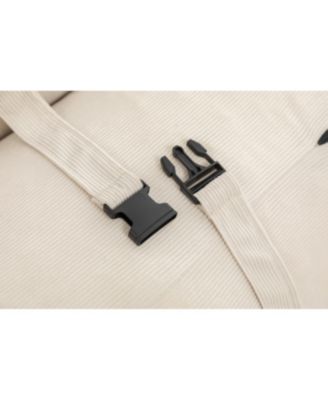 Streamdale Adjustable Corduroy Floor Sofa with Straps for Versatile Configurations