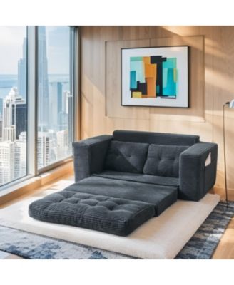 Loveseat Sofa Bed with Memory Foam, Steel Frame, No Assembly