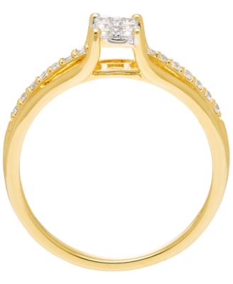 Diamond Bridal Set (1/4 ct. t.w.) in 10k Two Tone Gold