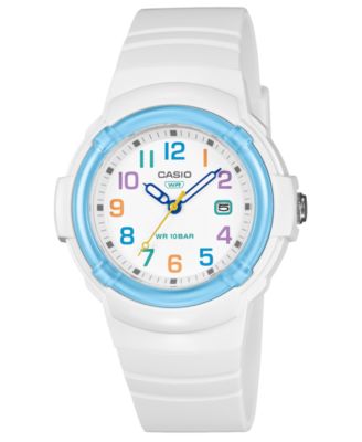 Women's Japanese Quartz White Resin Watch 34.7mm
