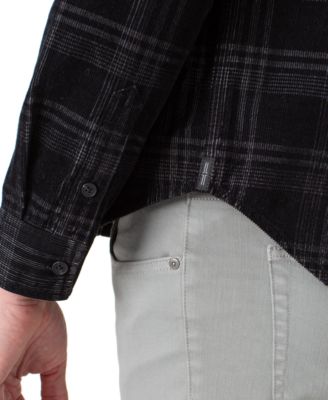 Men's Long-Sleeve Double Pocket Button-Up Shirt