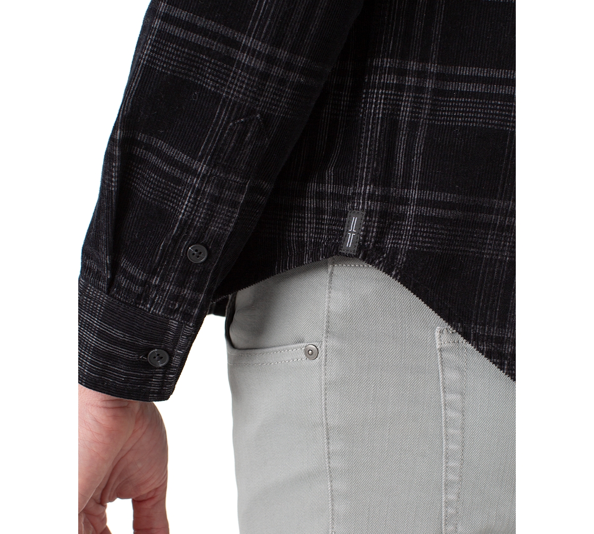 Liverpool Los Angeles Men's Long-Sleeve Double Pocket Button-Up Shirt