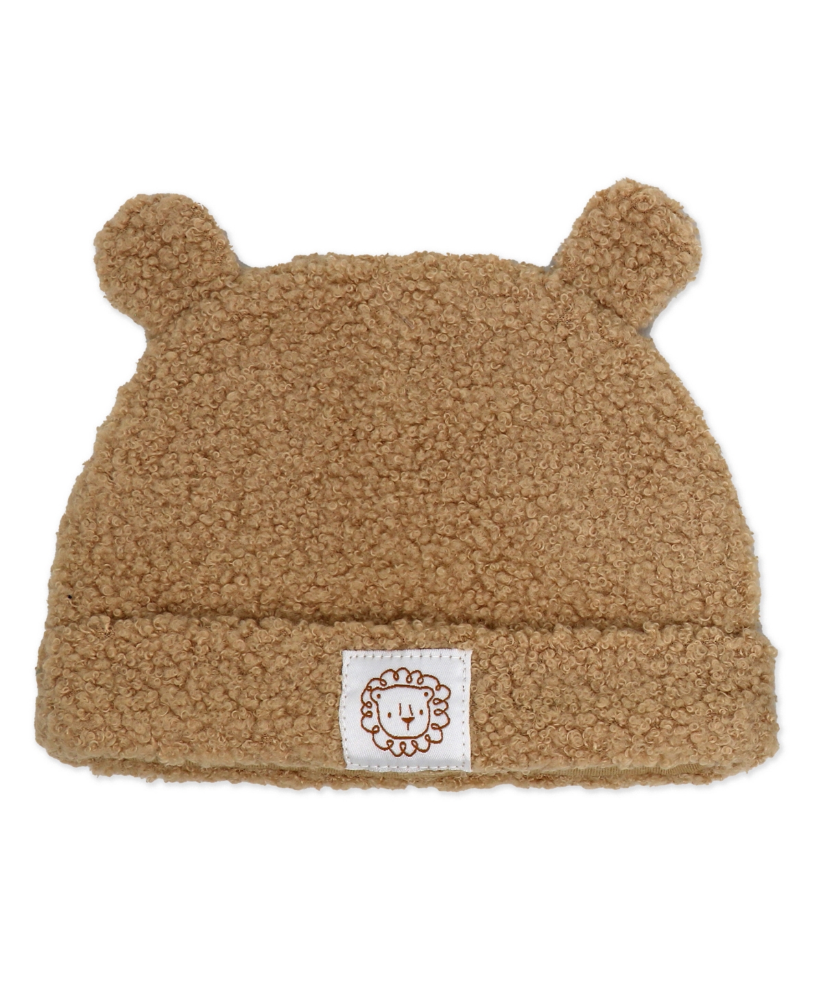 Baby Mode Boys' and Girls' Lions Print Overall, Bodysuit Cap, 3-Piece Set