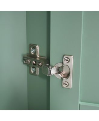 68.9"H Triangle Tall Cabinet with 3 Drawers and Adjustable Shelves for Bathroom/Living Room