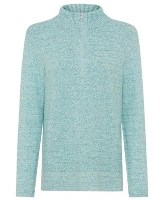 Women's Half Zip Mock Sweater