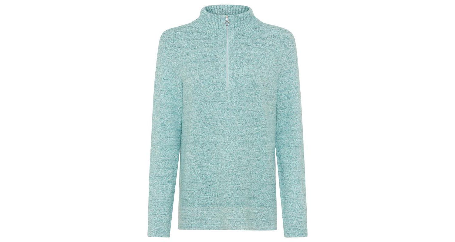 Women's Half Zip Mock Sweater