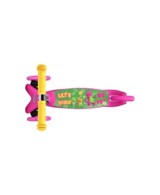 Tilt and Turn Barney Scooter Light Up Wheels
