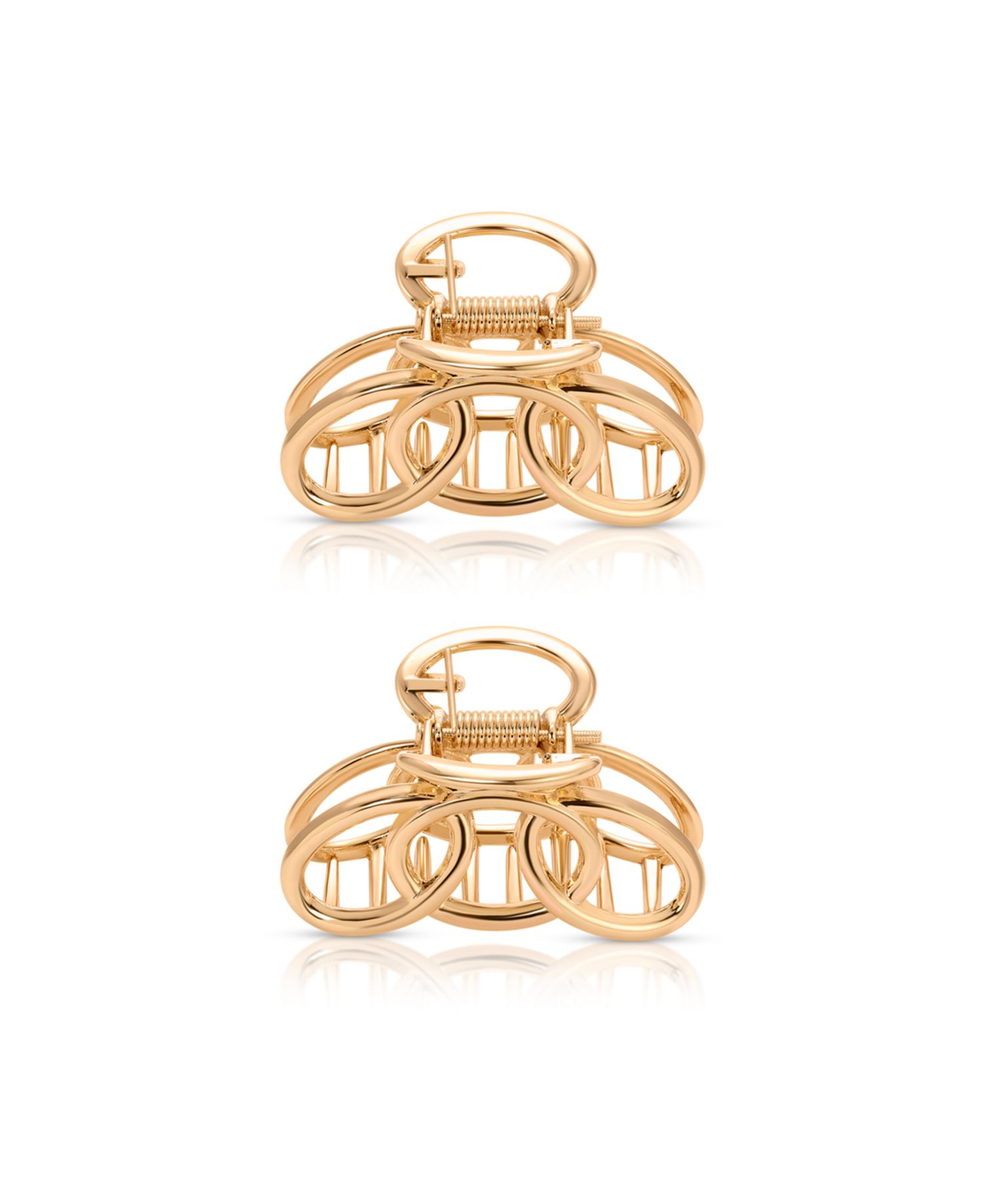 Keep It Simple Gold Hair Clip Set