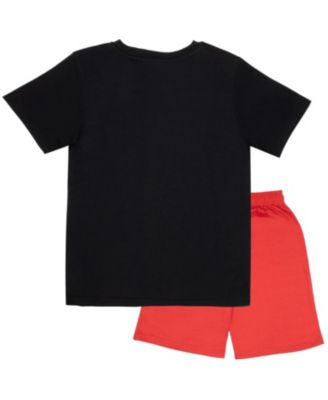 Big Boys Short Sleeve 2 Piece T-Shirt and Short Set