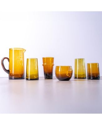 Blue Cone Glass Large - Set of 6