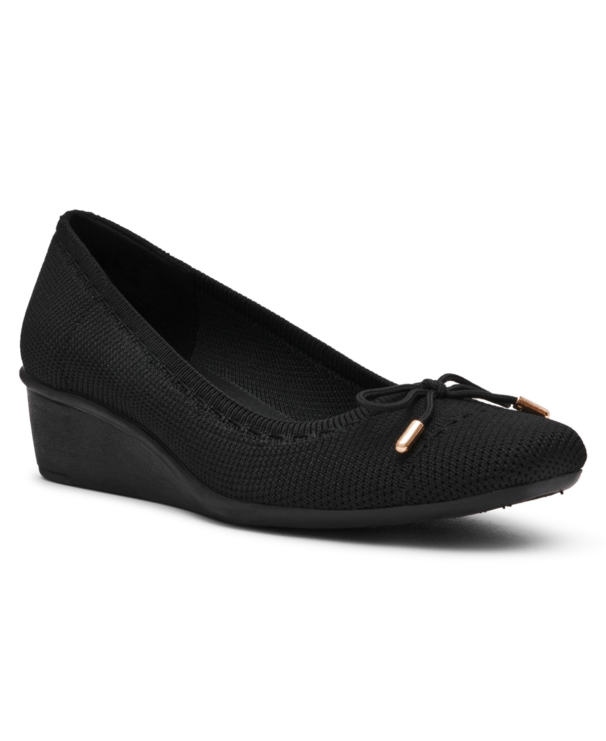 Anne Klein Wesson Wedge Pump In Black