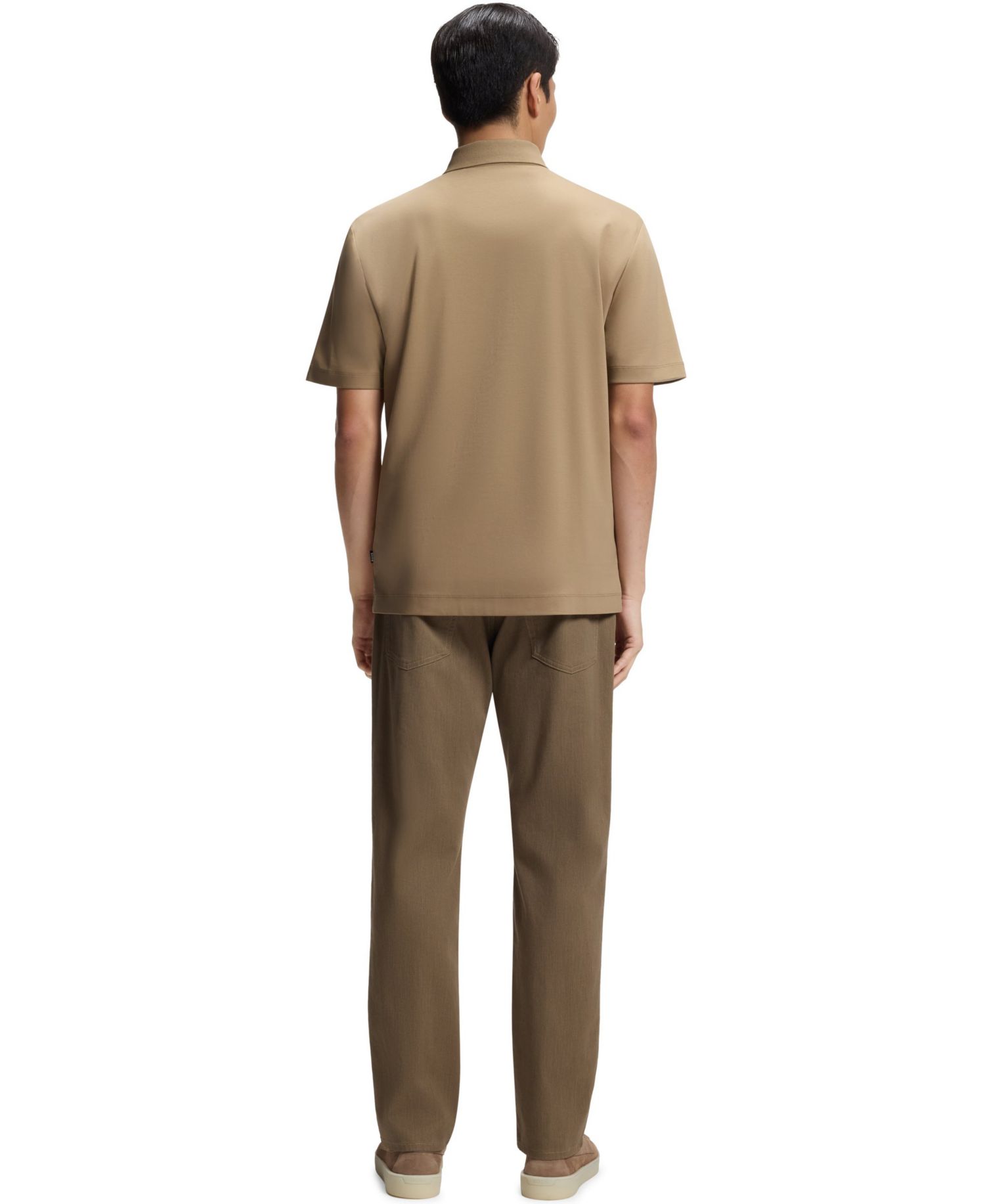 Men's Mercerized-Cotton Double B Monogram Polo Shirt