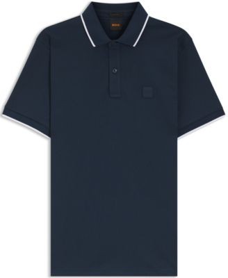 Men's Stretch-Cotton Piqu&eacute; Slim-Fit Polo Shirt
