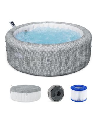 SaluSpa Bali Smart AirJet Inflatable Hot Tub w/ Energy Sense Cover.