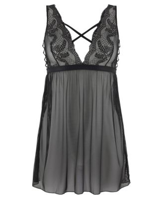 Women's Strappy Lace Babydoll