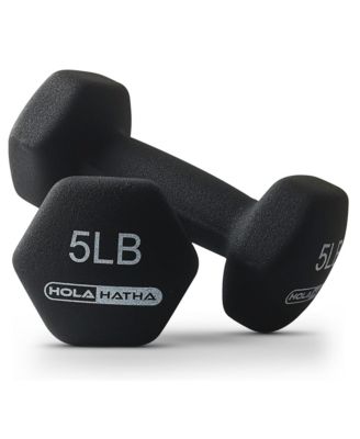 3, 5 & 8 Pound Hex Dumbbell Hand Weight Set with Storage Rack, Black