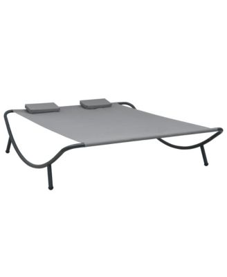 Sun Lounger Oxford Fabric, Polyester, Steel Large