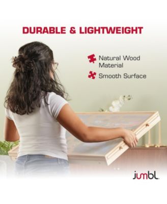 1000-Piece Puzzle Board with Drawers, Foldable Legs & Cover - Wooden Jigsaw Puzzle Table