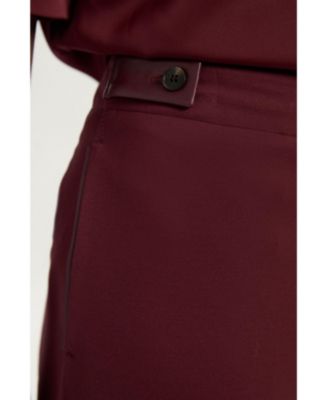 Women's Ponte PU Wide Leg Pants.