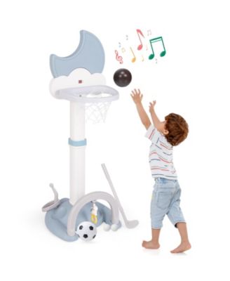 Kids Wooden Play Kitchen Set With Sink Stove And 18 Accessories