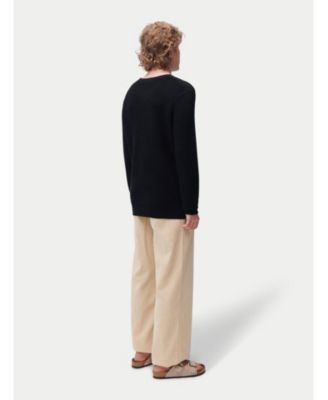 Men's Textured-Knit Silk Cashmere Sweater