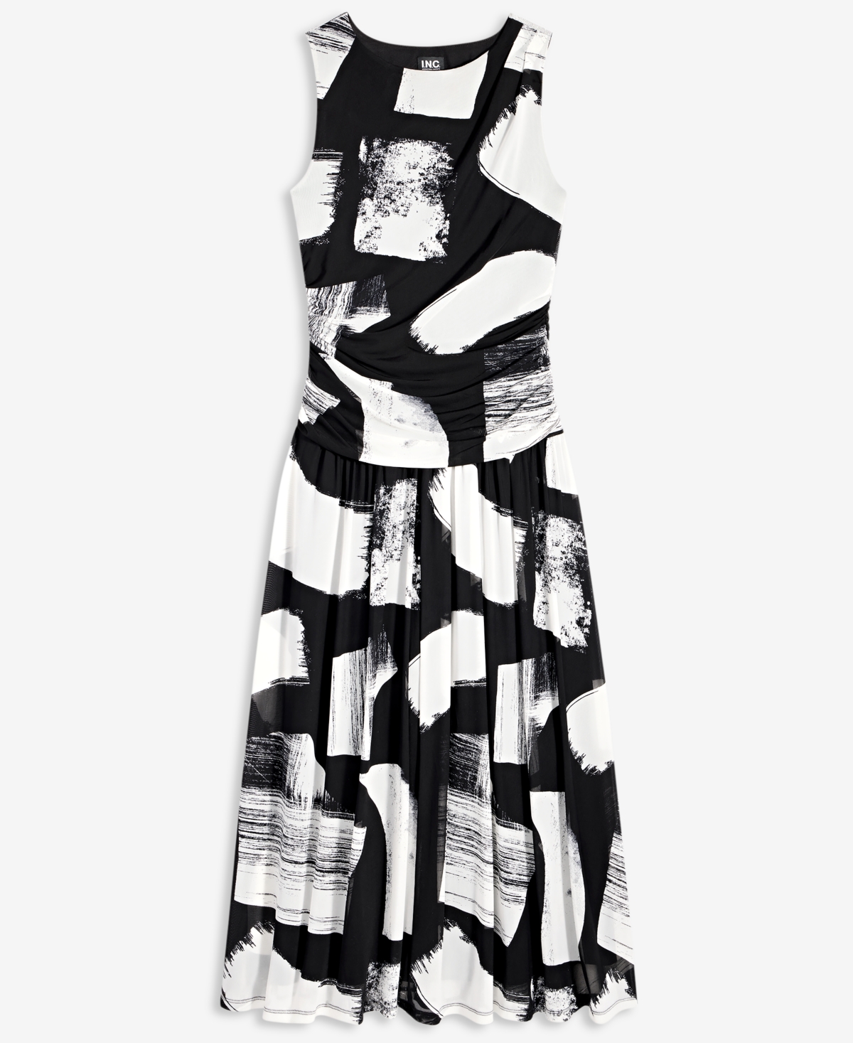 I.n.c. International Concepts Women's Sleeveless Printed Mesh Dress, Macy's Exclusive