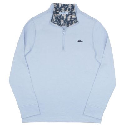 Big Boys 2 Piece Quarter Zip Long Sleeve Sweater and Shorts Back to School Set