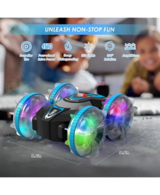Amphibious Waterproof 360° Flips 4WD RC Stunt Car  2.4GHz All-Terrain Vehicle Birthday Gift