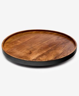 Black Wood Lazy Susan