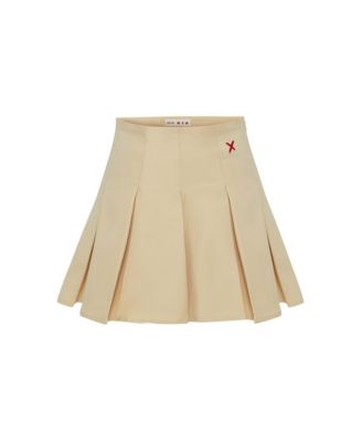 Women's Cotton Pleated Skirt
