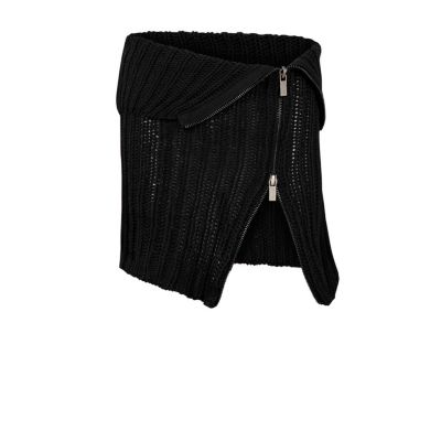 Women's CASHMERE BLEND YOUR ITCH ZIPPED KNIT SKIRT