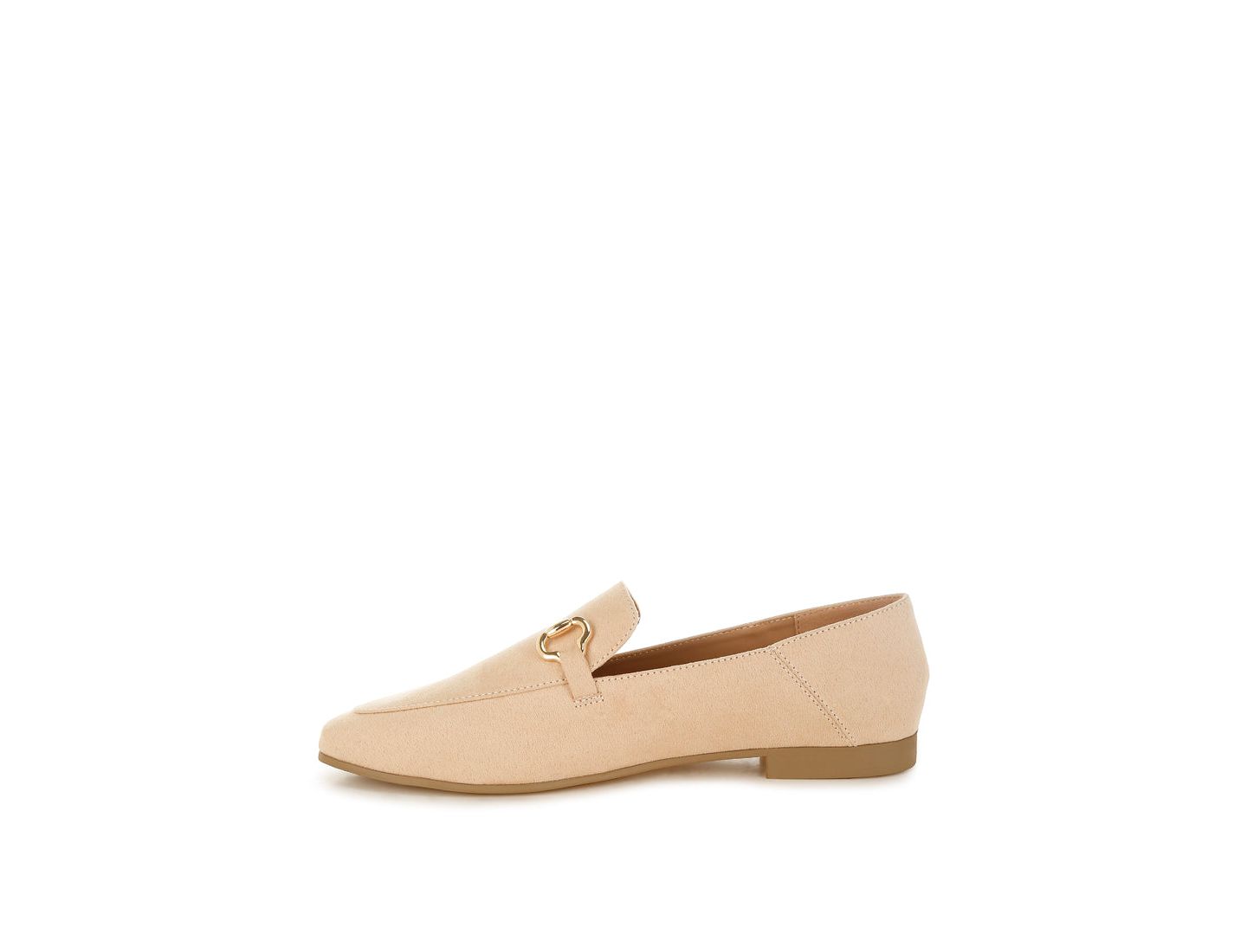 Женские туфли London Rag Noltas Horsebit Embellished Flat, цвет: Бежевая искусственная кожа — фото 7