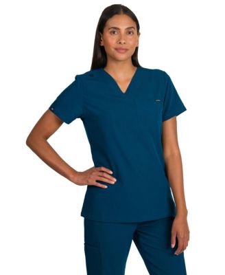 Women's Camilla Slim Scrubs Top with One Pocket