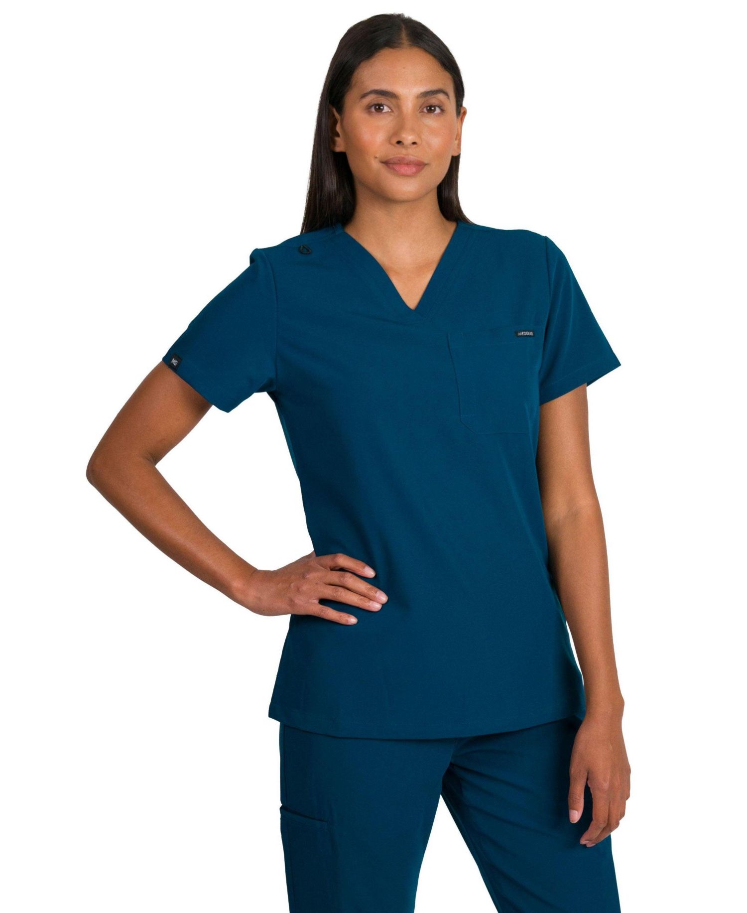Women's Camilla Slim Scrubs Top with One Pocket