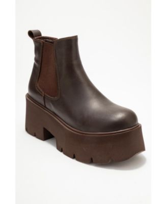 Women's Clen Leather Platform Chelsea Boot