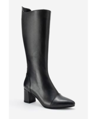 Women's Osmera Leather Block Heel Knee High Boot