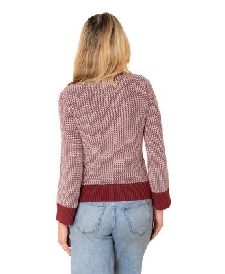 Women's Organic Tweed Stitch Turtleneck Sweater