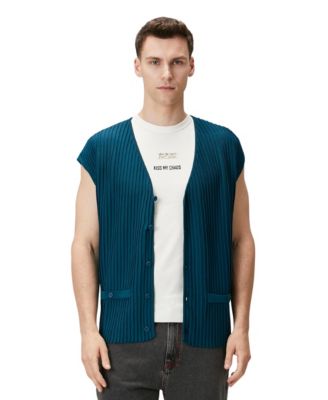 Women's Men's Relaxed-Fit Sleeveless Knit Sweater Vest