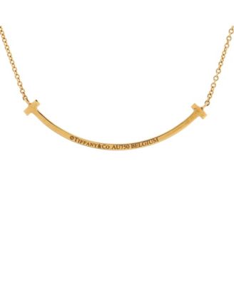 T Smile Pendant Necklace