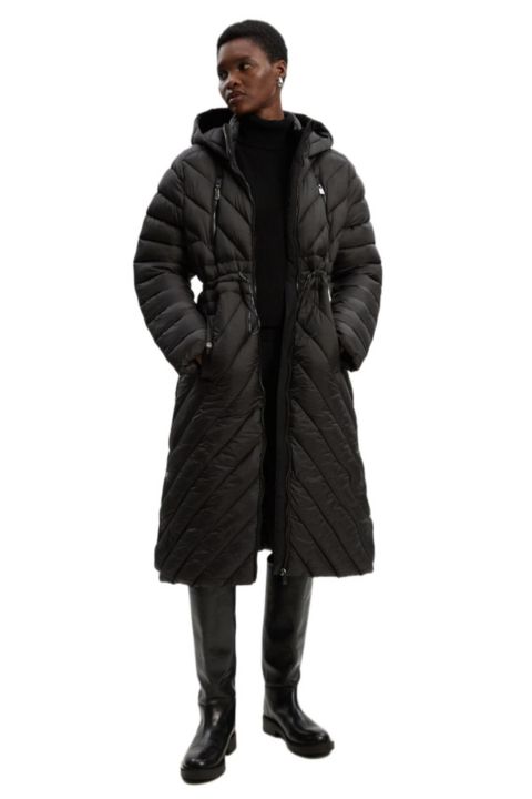 Женское пальто Karen Millen Petite Packable Knee Length, цвет: Чёрный