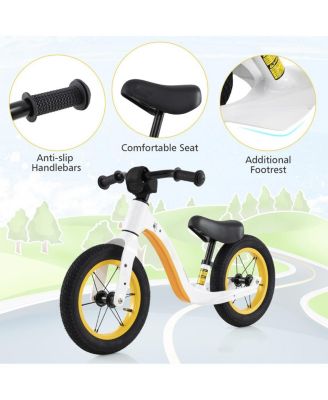 12-Inch Balance Bike with Adjustable Seat and Rotatable Handlebar for Over 36 Months Old
