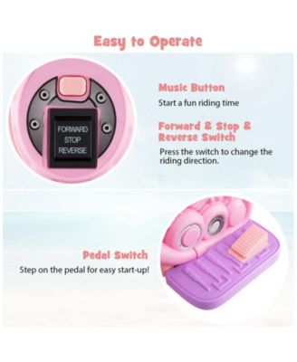 6V Kids Electric Ride on Motorcycle with Bubble Maker and Music