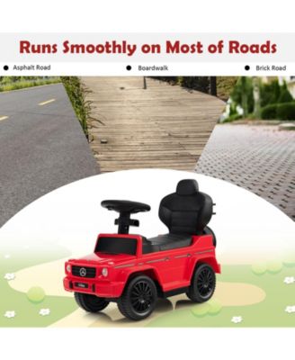 3-In-1 Ride on Push Car Mercedes Benz G350 Stroller Sliding Car with Canopy