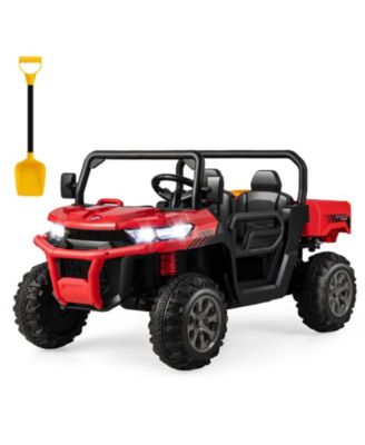 2-Seater Kids Ride On Dump Truck with Dump Bed and Shovel