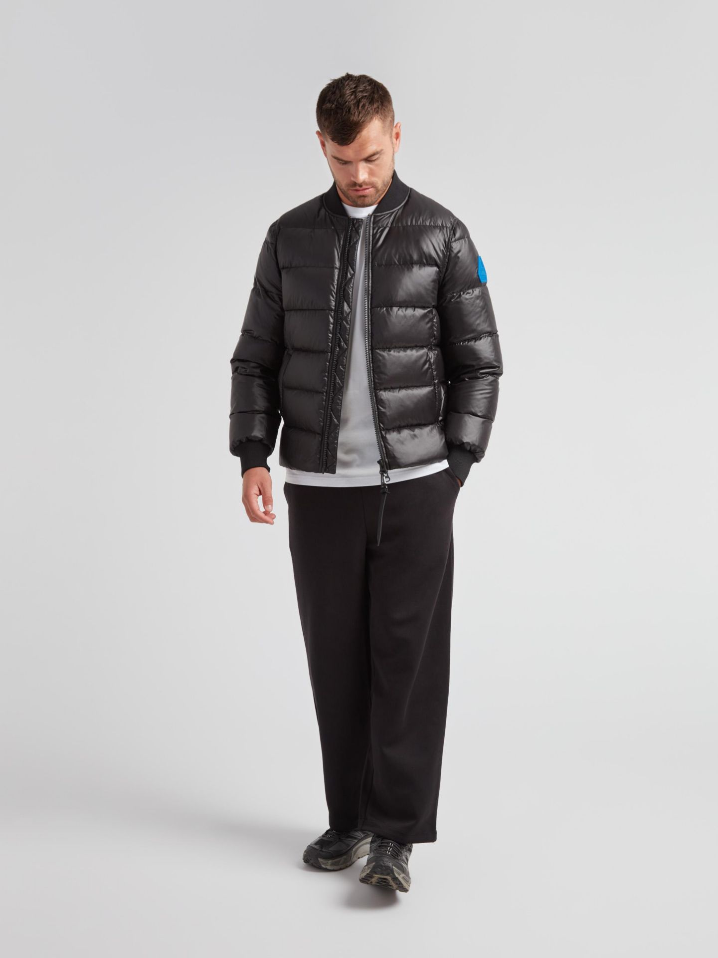 Мужская куртка JACK1T Vortex Long Sleeve Bomber, цвет: Чёрный — фото 4
